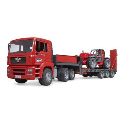 CAMION INCARCARE MAN TGA CU INCARCATOR TELESCOPIC MANITOU MLT 633 - BRUDER (BR02774)