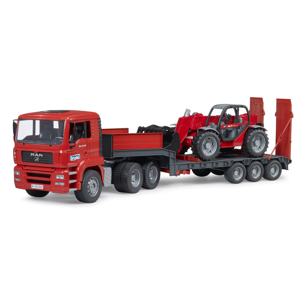 CAMION INCARCARE MAN TGA CU INCARCATOR TELESCOPIC MANITOU MLT 633 - BRUDER (BR02774)