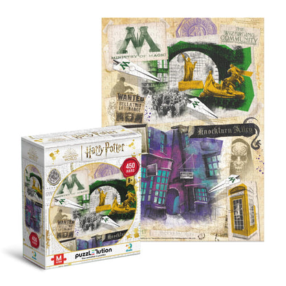 PUZZLE HARRY POTTER - MINISTERUL MAGIEI & ALEEA NOCTURN (450 PIESE) - DODO (DO200504)