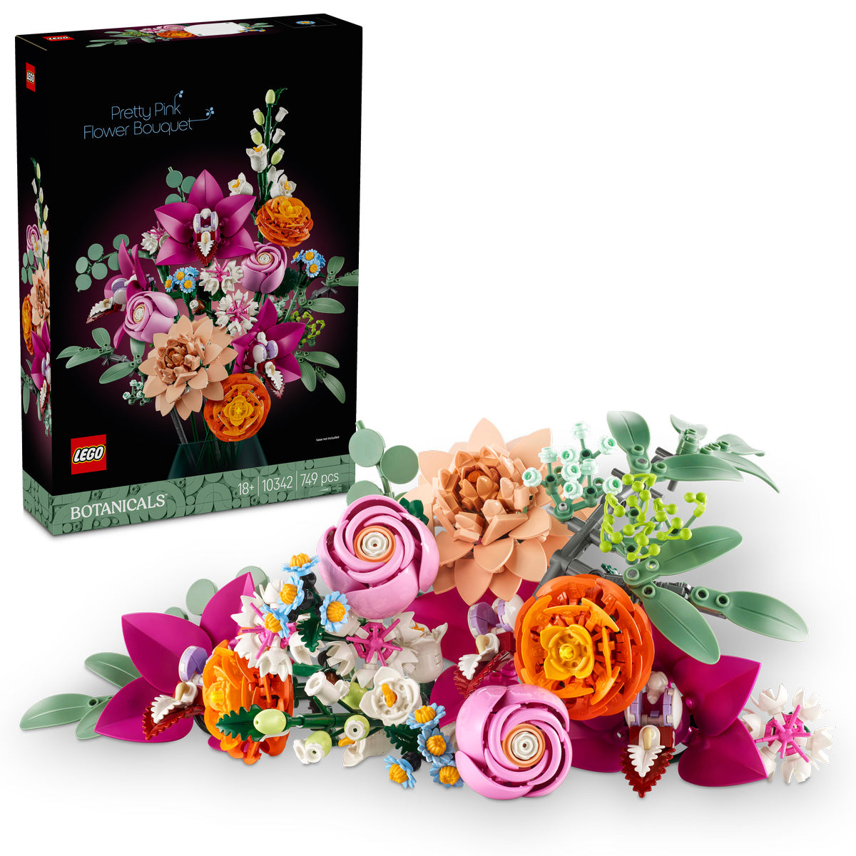 BUCHET DE FLORI ROZ - LEGO ICONS (CREATOR EXPERT) (10342)