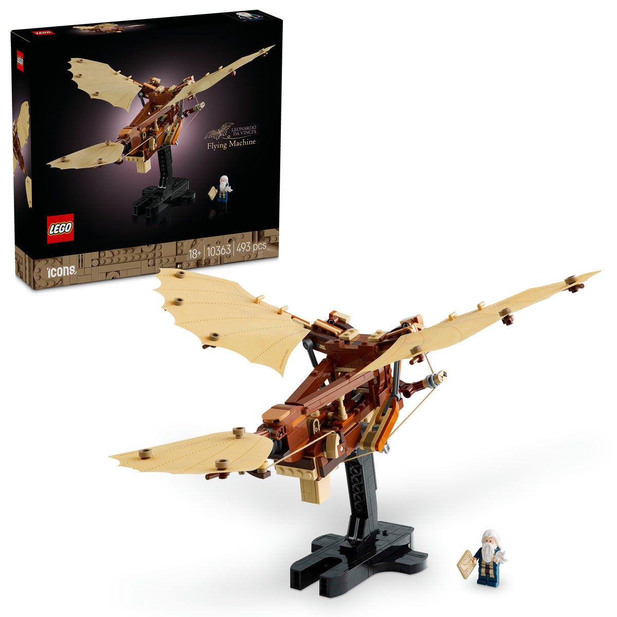 MASINA ZBURATOARE A LUI LEONARDO DA VINCI - LEGO ICONS (CREATOR EXPERT) (10363)