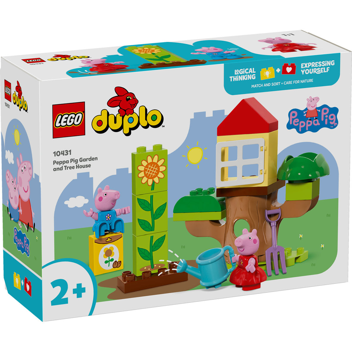 PURCELUSA PEPPA: GRADINA SI CASA DIN COPAC - LEGO DUPLO (10431)