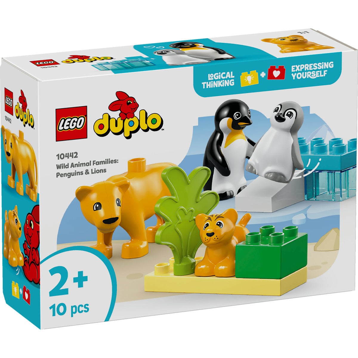 FAMILII DE ANIMALE SALBATICE 3 ÎN 1 - LEGO DUPLO (10446)