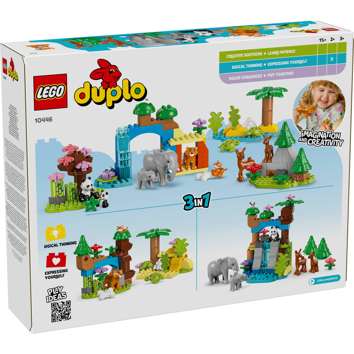 FAMILII DE ANIMALE SALBATICE 3 ÎN 1 - LEGO DUPLO (10446)