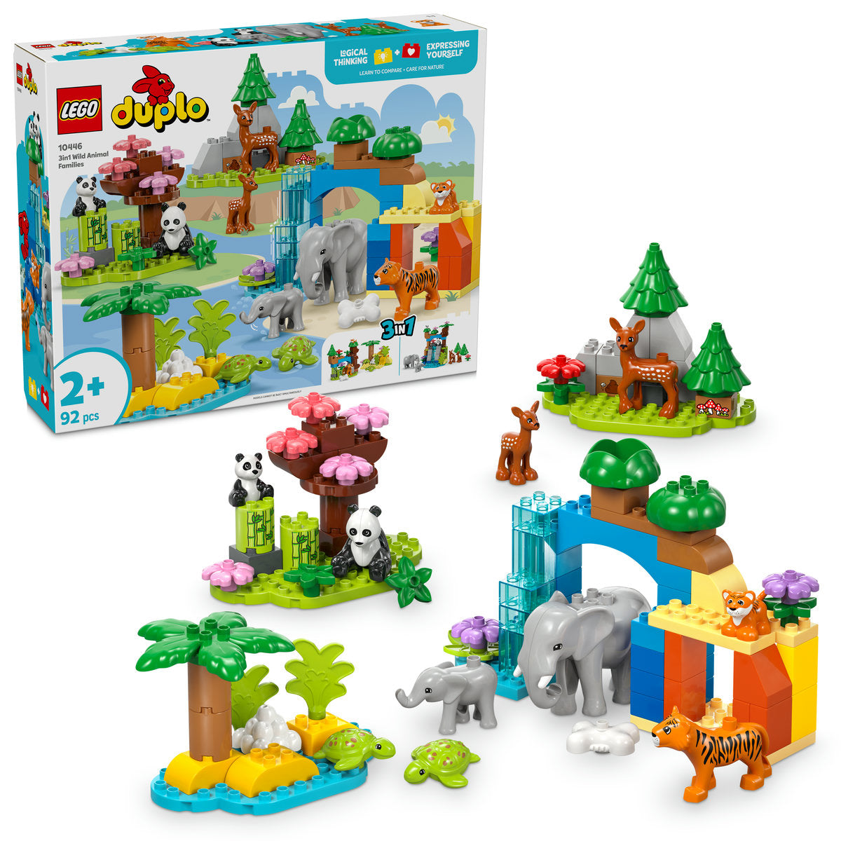 FAMILII DE ANIMALE SALBATICE 3 ÎN 1 - LEGO DUPLO (10446)