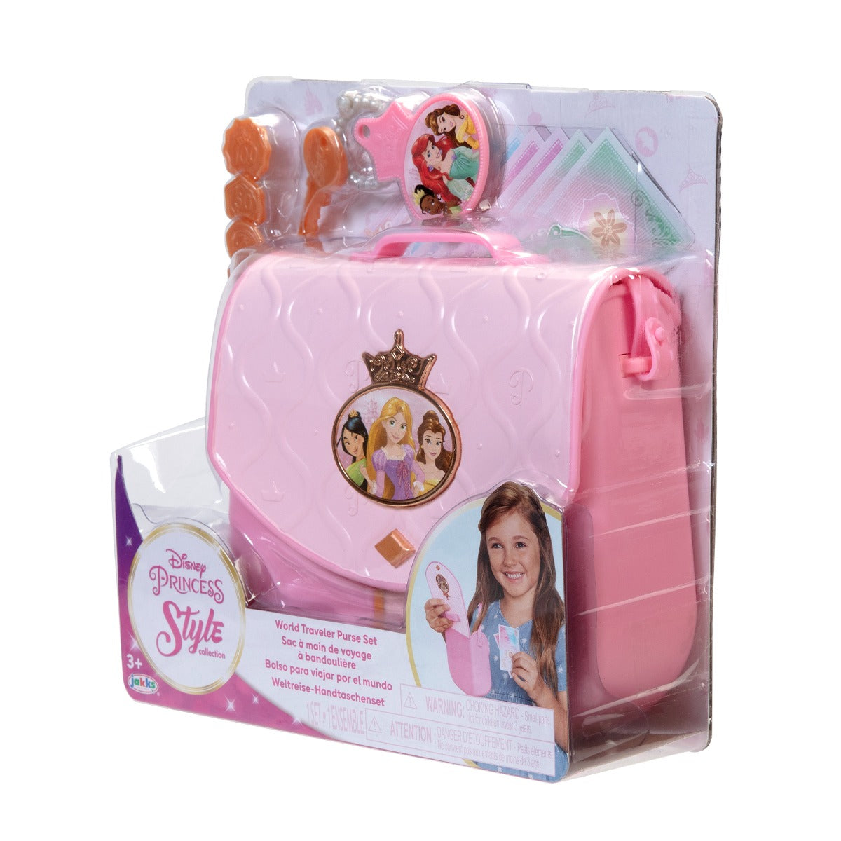 DISNEY PRINCESS - SET GENTUTA DE CALATORIE CU ACCESORII (210274)