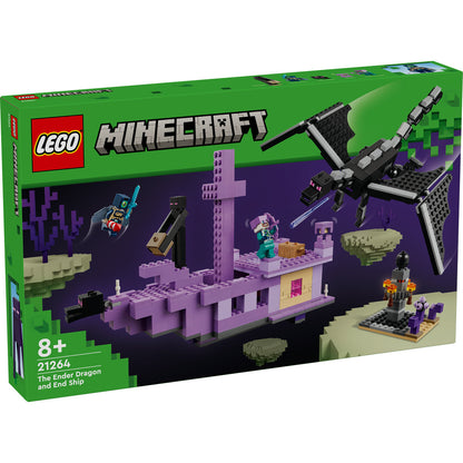 DRAGON ENDER SI CORABIA DIN END - LEGO MINECRAFT (21264)