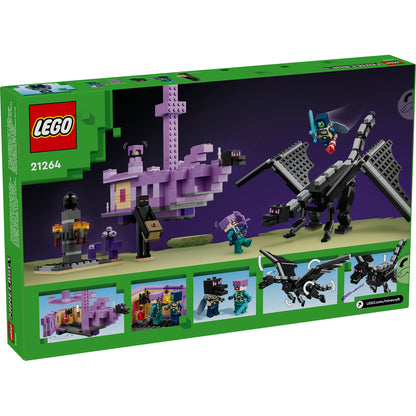 DRAGON ENDER SI CORABIA DIN END - LEGO MINECRAFT (21264)