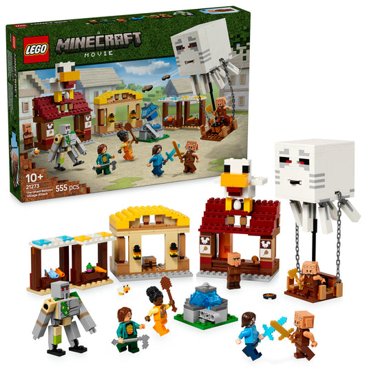 ATACUL BALOANELOR GHAST ASUPRA SATULUI - LEGO MINECRAFT (21273)