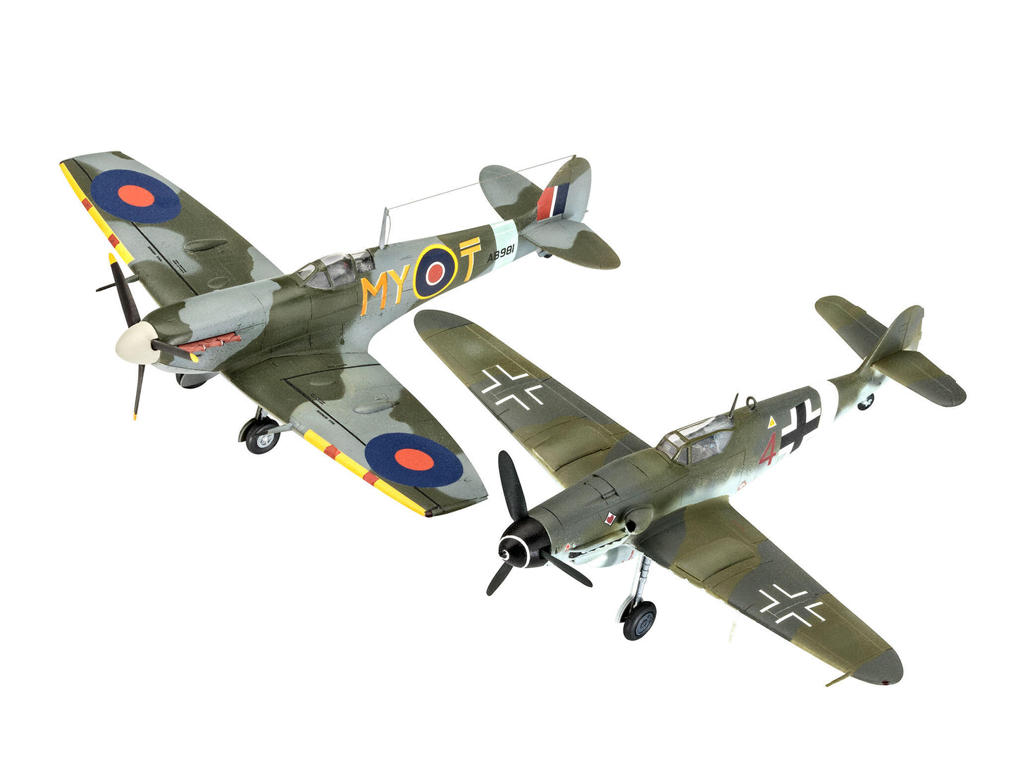 SET AEROMODELE MESSERSCHMITT BF109G-10 & SPITFIRE MK.V - REVELL (RV03710)