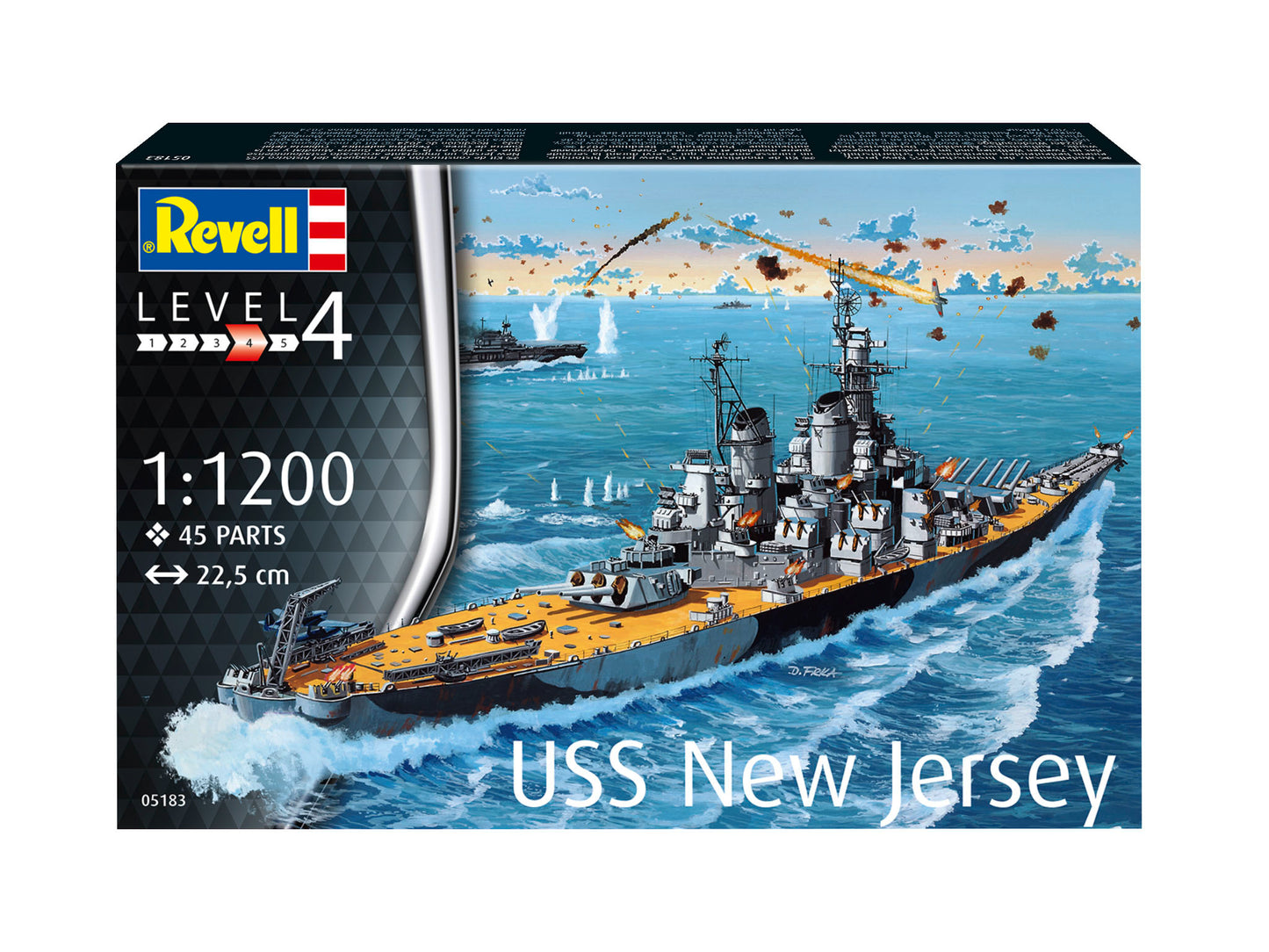 NAVOMODEL BATTLESHIP USS NEW JERSEY - REVELL (RV05183)