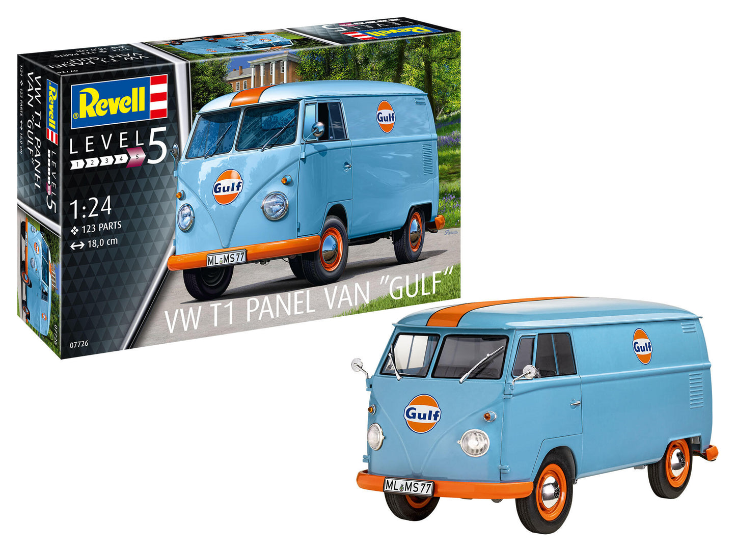 AUTOMODEL VW T1 PANEL VAN "GULF" - REVELL (RV07726)