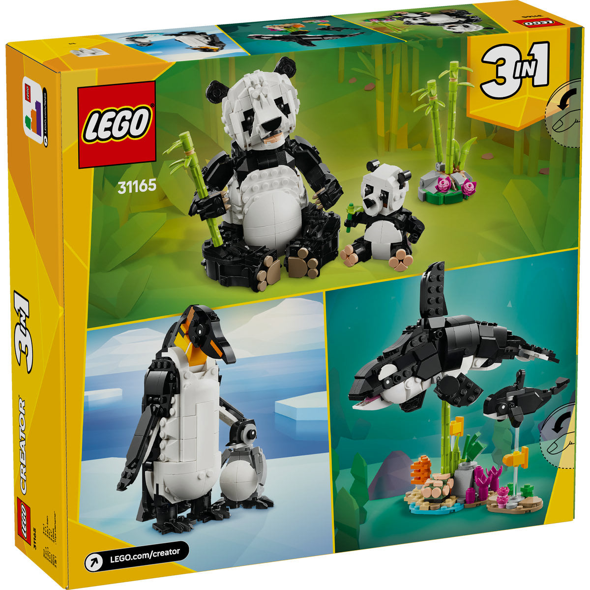 ANIMALE SALBATICE: FAMILIA DE URSI PANDA - LEGO CREATOR (31165)