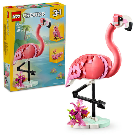 ANIMALE SALBATICE: FLAMINGO ROZ - LEGO CREATOR (31170)