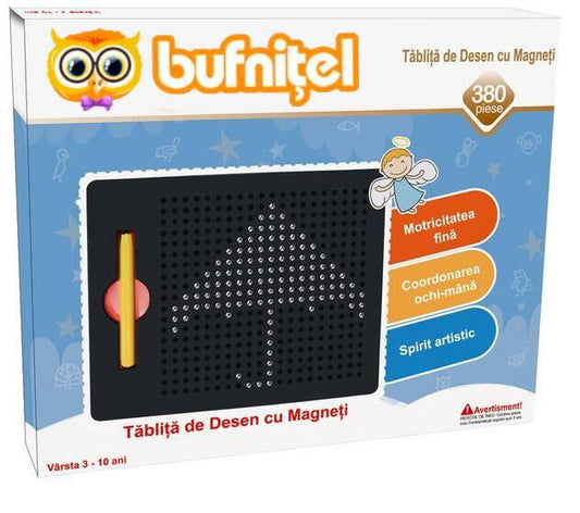 TABLITA DE DESEN CU MAGNETI - 380 PIESE - BUFNITEL (BUF380)