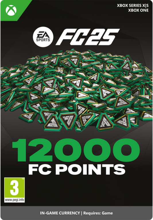 EA SPORTS FC 25 - 12000 ULTIMATE TEAM POINTS (XBOX ONE / XBOX SERIES X|S) - XBOX LIVE - MULTILANGUAGE - WORLDWIDE