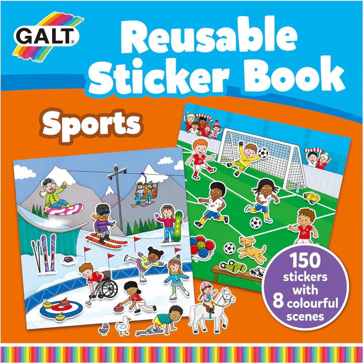 CARTEA MEA CU STICKERE - ACTIVITATI SPORTIVE - GALT (D3310) - Libelula Vesela - Jucarii