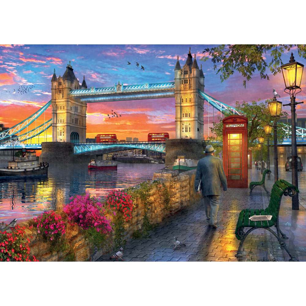 RAVENSBURGER - PUZZLE TOWER BRIDGE 1000 PIESE DESIGN NOU - RAVENSBURGER (RVSPA00041)