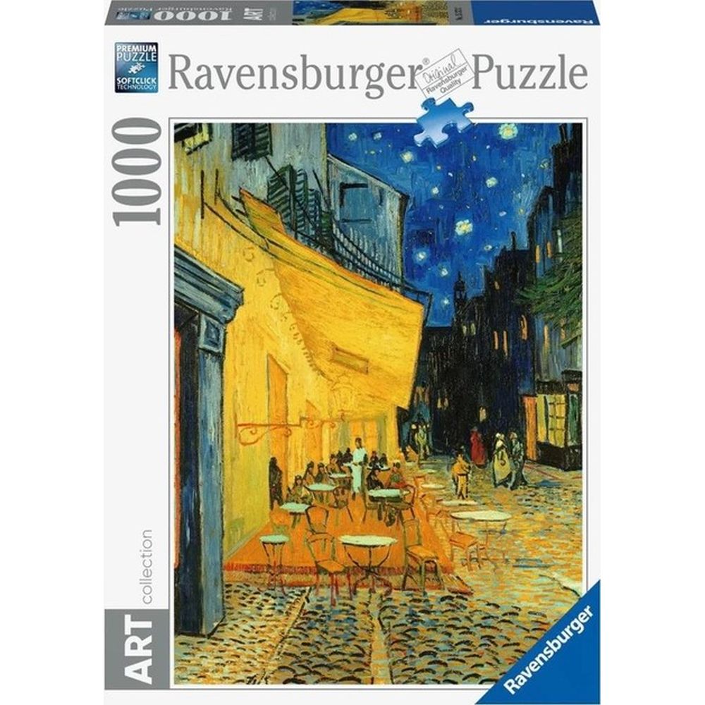 PUZZLE VINCENT VAN GOGH TERASA IN NOAPTE 1000 PIESE DESIGN NOU - RAVENSBURGER (RVSPA00060)