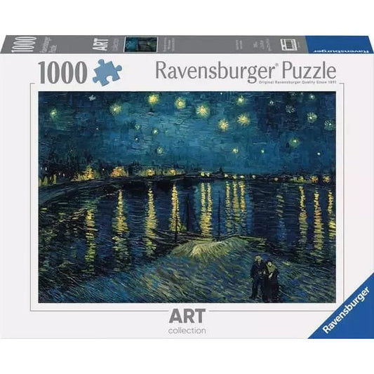 PUZZLE VINCENT VAN GOGH NOAPTE INSTELATA 1000 PIESE DESIGN NOU - RAVENSBURGER (RVSPA00064)