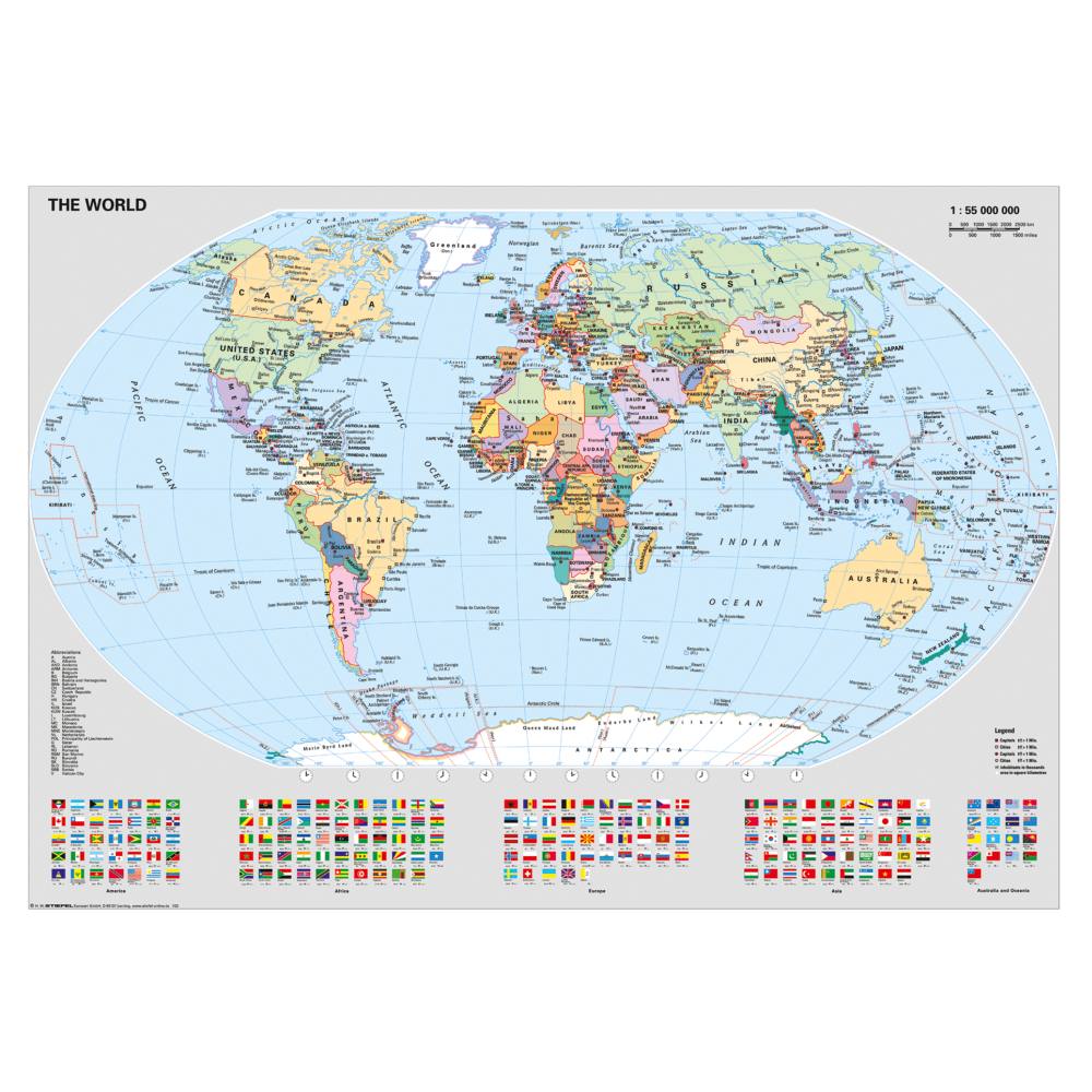 RAVENSBURGER - PUZZLE HARTA POLITICA A LUMII 1000 PIESE DESIGN NOU - RAVENSBURGER (RVSPA00065)