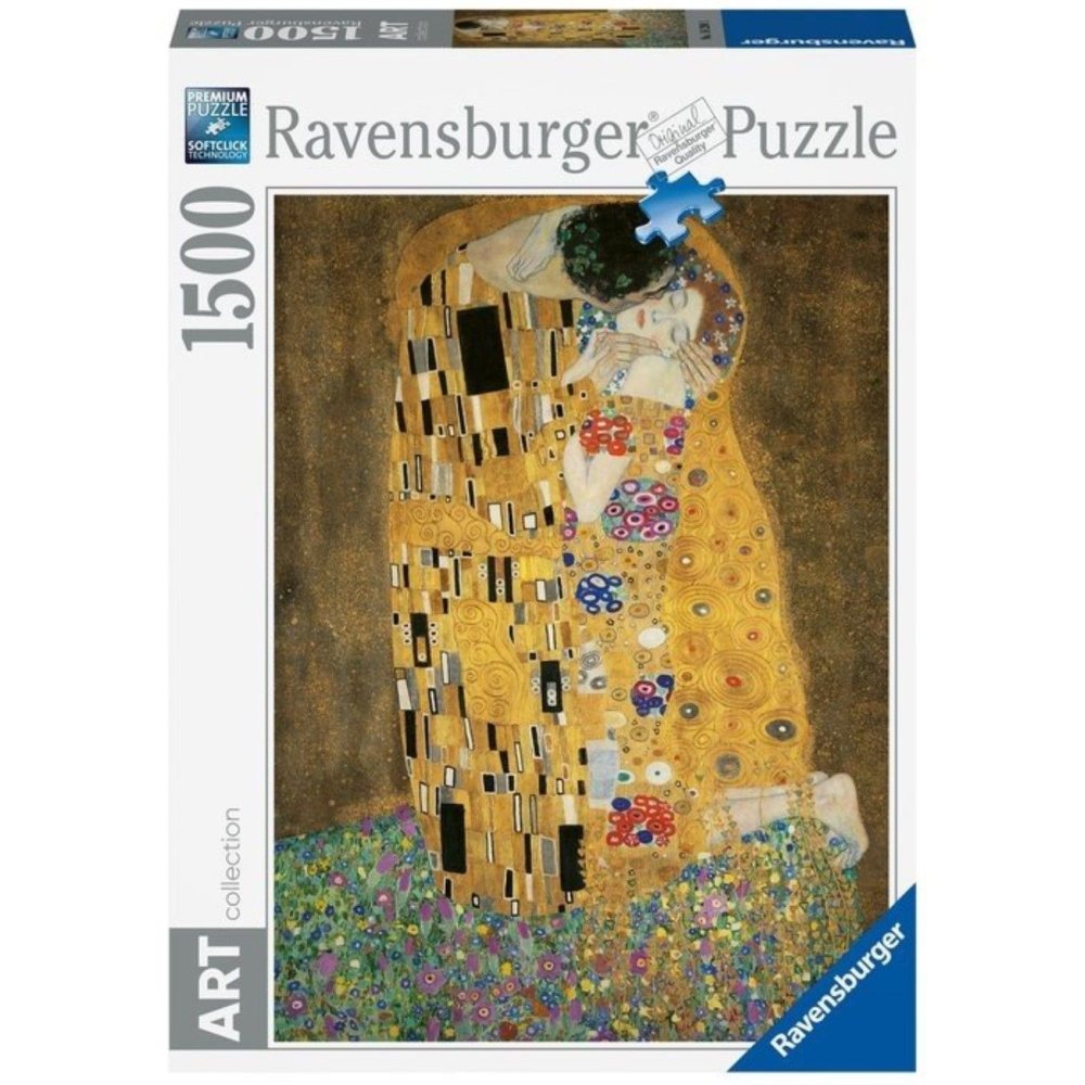 PUZZLE KLIMT SARUTUL 1500 PIESE DESIGN NOU - RAVENSBURGER (RVSPA00080)