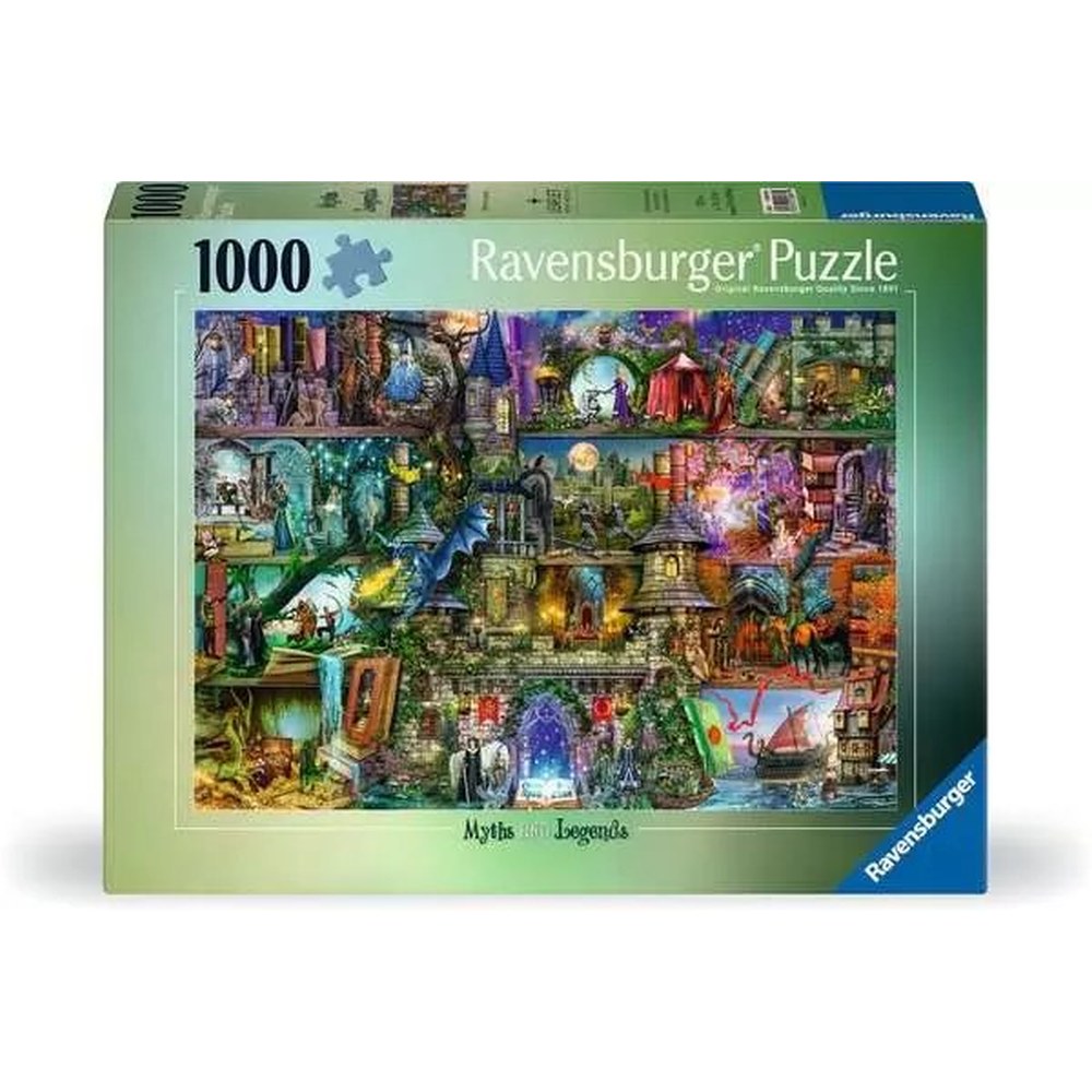 PUZZLE LEGENDE SI MITURI 1000 PIESE DESIGN NOU - RAVENSBURGER (RVSPA00089)