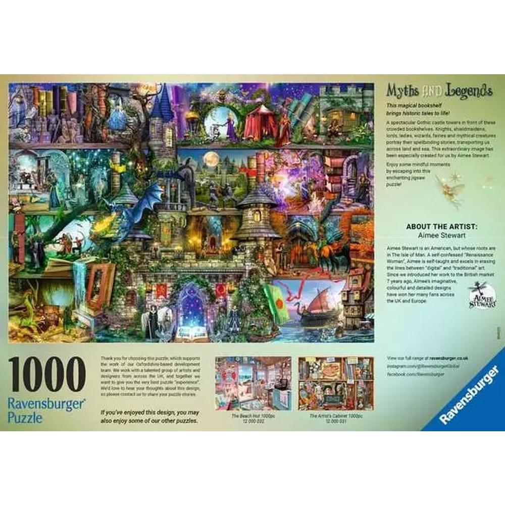 PUZZLE LEGENDE SI MITURI 1000 PIESE DESIGN NOU - RAVENSBURGER (RVSPA00089)