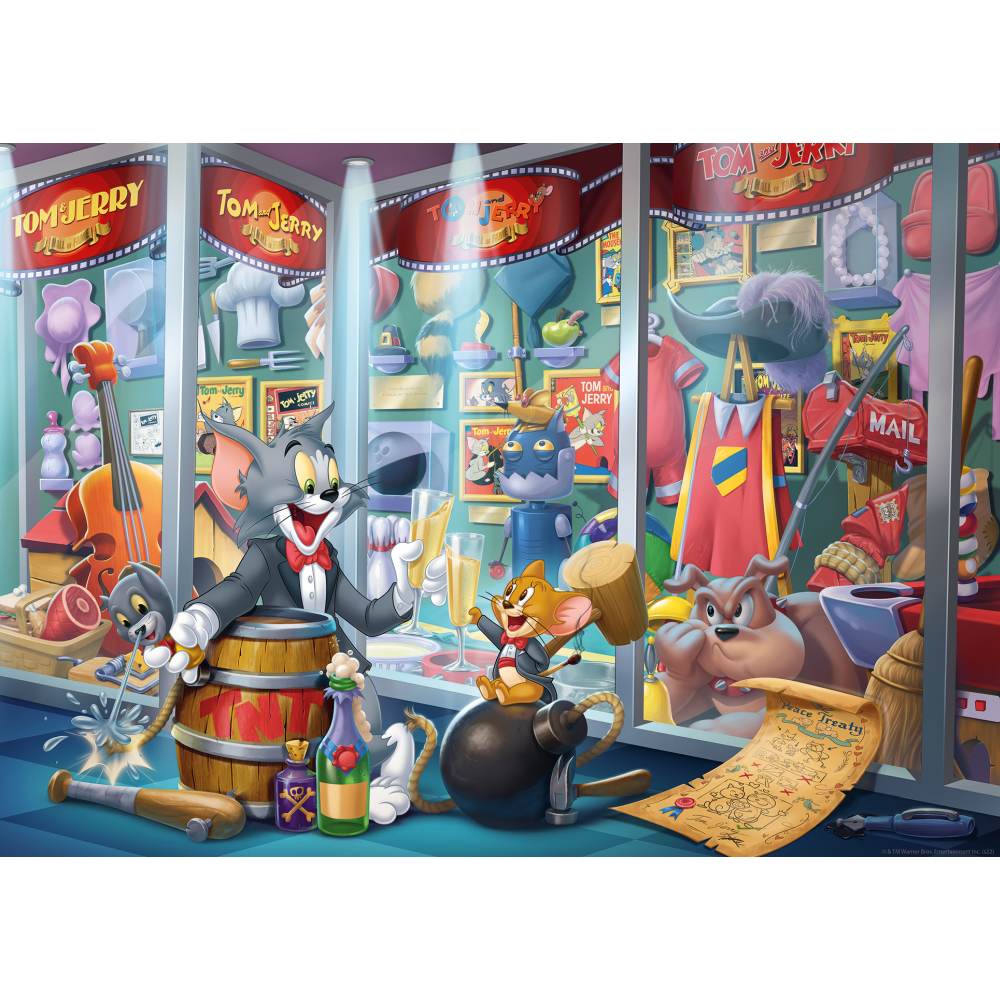 PUZZLE TOM SI JERRY 1000 PIESE DESIGN NOU - RAVENSBURGER (RVSPA00408)