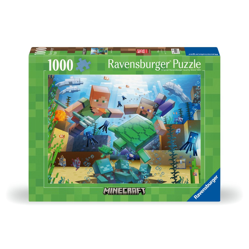 PUZZLE MINECRAFT 1000 PIESE DESIGN NOU - RAVENSBURGER (RVSPA00421)