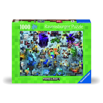 PUZZLE PROVOCAREA MINECRAFT 1000 PIESE DESIGN NOU - RAVENSBURGER (RVSPA00422)