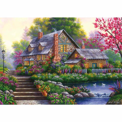 PUZZLE CABANA ROMANTICA 1000 PIESE DESIGN NOU - RAVENSBURGER (RVSPA00464)