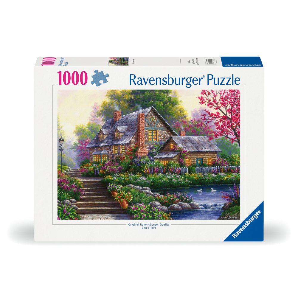 PUZZLE CABANA ROMANTICA 1000 PIESE DESIGN NOU - RAVENSBURGER (RVSPA00464)