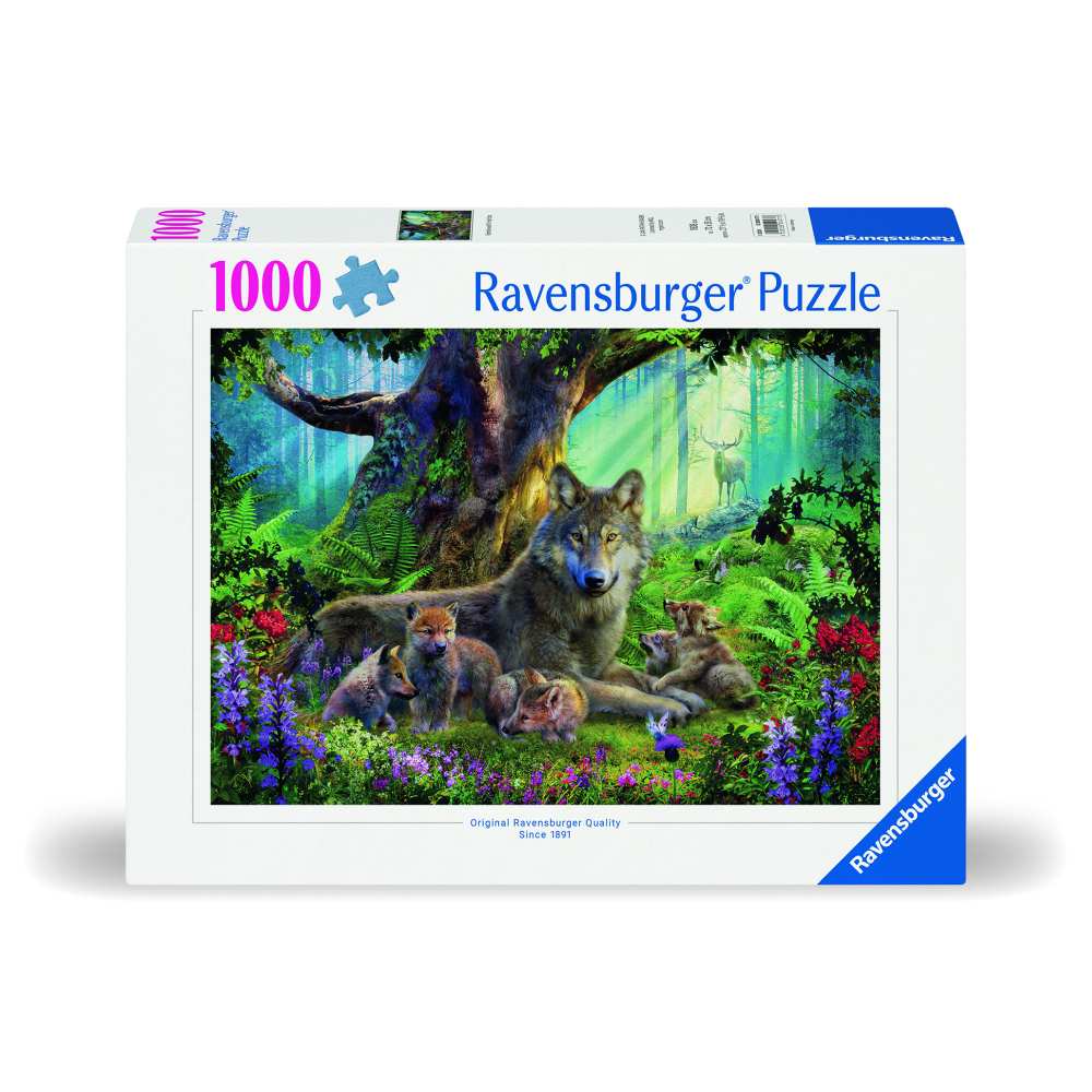 PUZZLE FAMILIE LUPI 1000 PIESE DESIGN NOU - RAVENSBURGER (RVSPA00477)