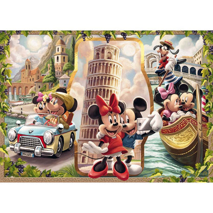 PUZZLE MICKEY SI MINNIE IN VACANTA 1000 PIESE DESIGN NOU - RAVENSBURGER (RVSPA00498)