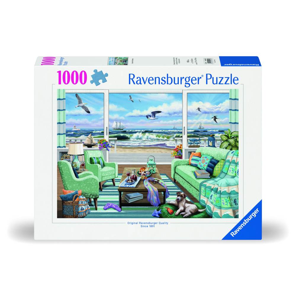 RAVENSBURGER - PUZZLE VEDERE LA PLAJA 1000 PIESE DESIGN NOU - RAVENSBURGER (RVSPA00553)