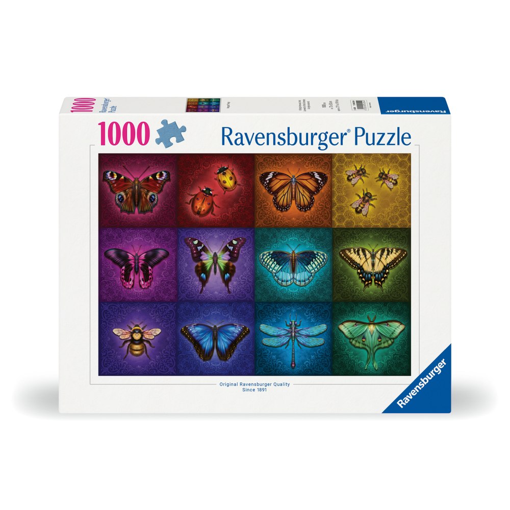 PUZZLE INSECTE CU ARIPI 1000 PIESE DESIGN NOU - RAVENSBURGER (RVSPA00554)