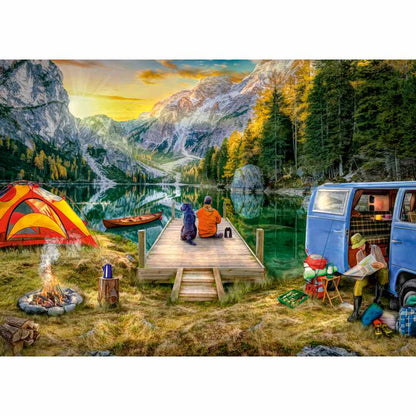 PUZZLE CAMPING 1000 PIESE DESIGN NOU - RAVENSBURGER (RVSPA00568)