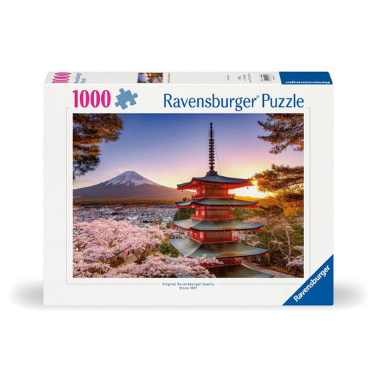 PUZZLE FUJI CIRESI INFLORITI 1000 PIESE DESIGN NOU - RAVENSBURGER (RVSPA00582)