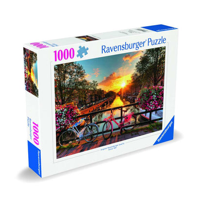 PUZZLE BICICLETE IN AMSTERDAM 1000 PIESE DESIGN NOU - RAVENSBURGER (RVSPA00662)