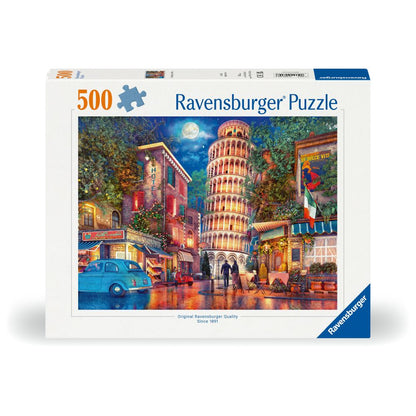 PUZZLE STRAZILE DIN PISA 500 PIESE DESIGN NOU - RAVENSBURGER (RVSPA00709)