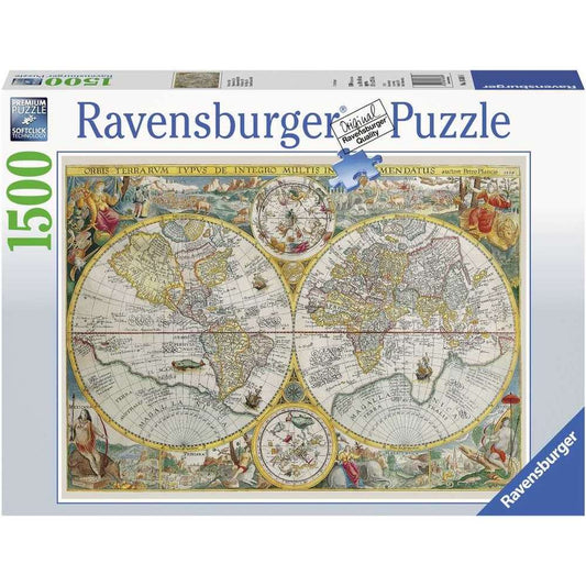 PUZZLE HARTA ISTORICA 1500 PIESE DESIGN NOU - RAVENSBURGER (RVSPA00716)