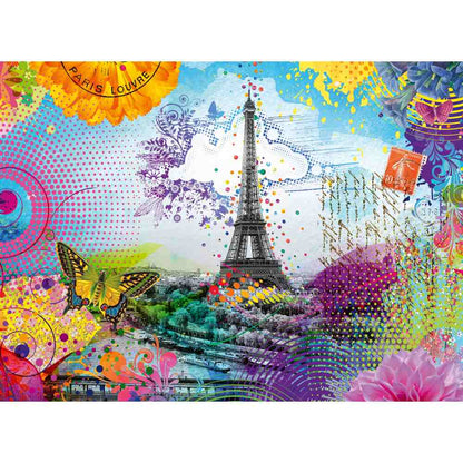 RAVENSBURGER - PUZZLE CARTE POSTALA DIN PARIS 500 PIESE - RAVENSBURGER (RVSPA00772)