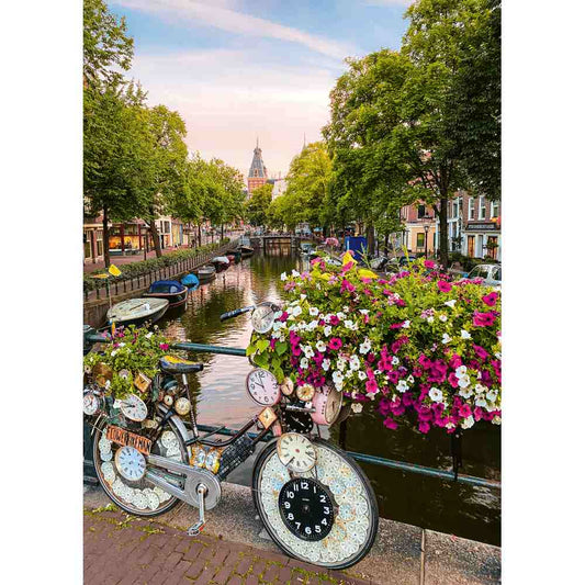 RAVENSBURGER - PUZZLE BICICLETA IN AMSTERDAM 1000 PIESE - RAVENSBURGER (RVSPA00780)