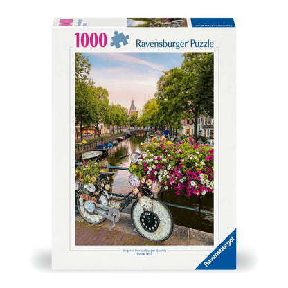 RAVENSBURGER - PUZZLE BICICLETA IN AMSTERDAM 1000 PIESE - RAVENSBURGER (RVSPA00780)