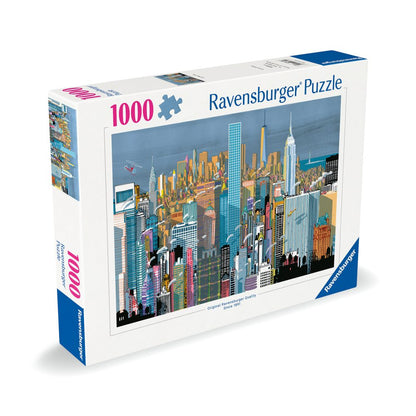 RAVENSBURGER - PUZZLE CLADIRI DIN NEW YORK 1000 PIESE - RAVENSBURGER (RVSPA00784)