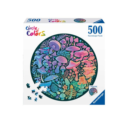 PUZZLE CERC CIUPERCI 500 PIESE - RAVENSBURGER (RVSPA00822)