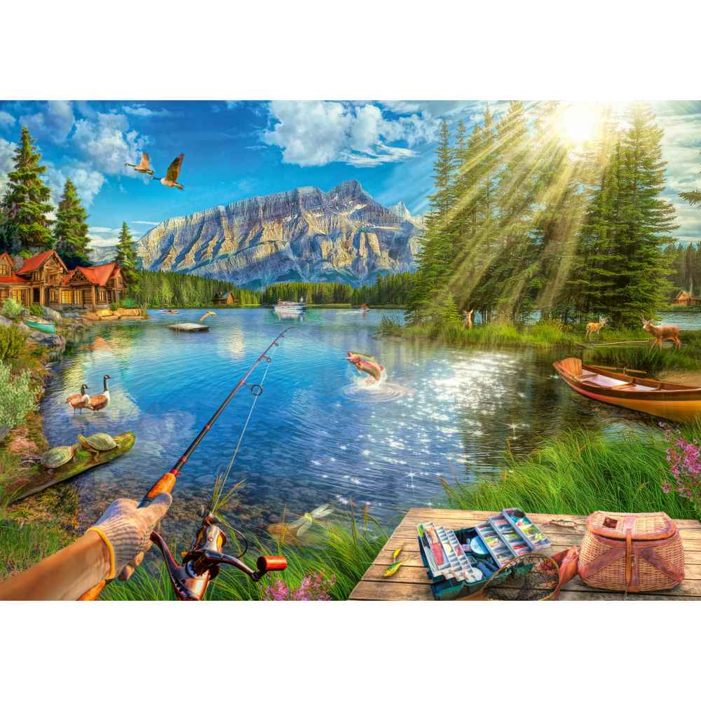 PUZZLE VIATA LA LAC 1000 PIESE - RAVENSBURGER (RVSPA00877)