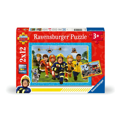 PUZZLE POMPIERUL SAM SI PRIETENII 2 X 12 PIESE - RAVENSBURGER (RVSPC01031)