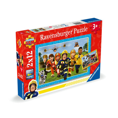 PUZZLE POMPIERUL SAM SI PRIETENII 2 X 12 PIESE - RAVENSBURGER (RVSPC01031)